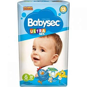 Fralda babysec mega galinha pintadinha g 34 unidades