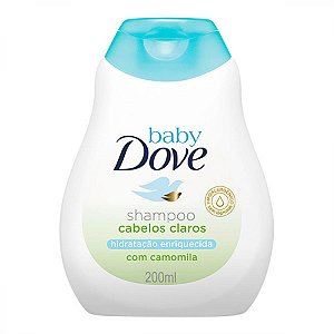 Shampoo dove baby hidratacao enriquecida cabelos claros 200ml