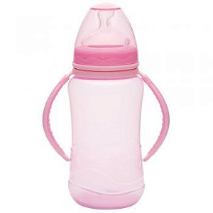 Mamadeira kuka aquarela big orto alca rosa 330ml