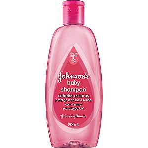 Shampoo infantil johnsons & johnsons cabelos escuros 200ml