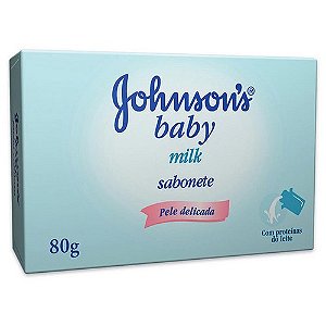 Sabonete johnson infantil milk pele delicada 80g