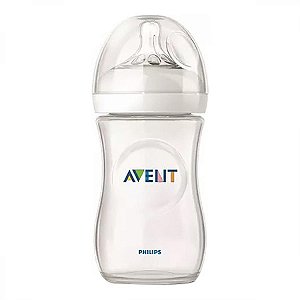 Mamadeira petala avent transparente 260ml