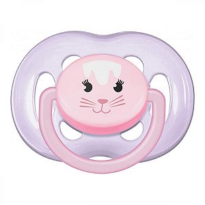 Chupeta rosa gato freeflow 6-18m rosa