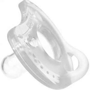 Chupeta de silicone soft comfort transparente kuka
