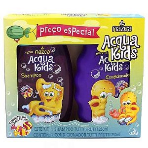 Kit acqua kids sh+cond 250ml tutti frutti todos os tipos cabelo