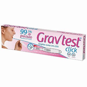 Teste de gravidez grav test click com 1 teste de uso unico