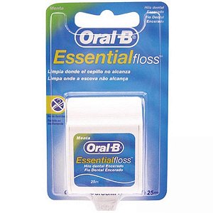 Fio dental oralb essential floss menta 25 metros