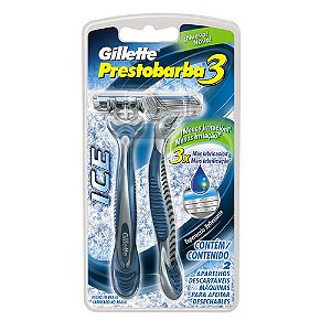 Aparelho de barbear prestobarba 3 ice com 2 unidades
