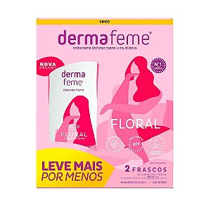 DERMAFEME SAB.LIQUIDO KIT 200ML FLORAL