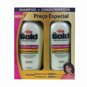 Shampoo + condicionador niely gold ceramidas