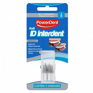 Refil id interdent conica com 6 unidades