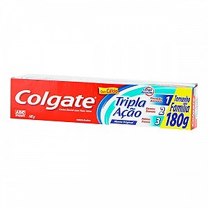 Creme dental colgate tripla acao menta original 180g