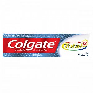 Creme dental colgate total whitening 90g