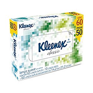 Lenco de papel kleenex leve 60, pague 50