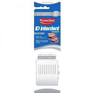 Escova dental powerdent interdental id ultra fina 2mm