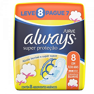 Absorvente always  super protecao sv c/a l8p7