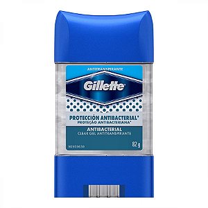 Desodorante gillete clear gel antibacteriano 82g