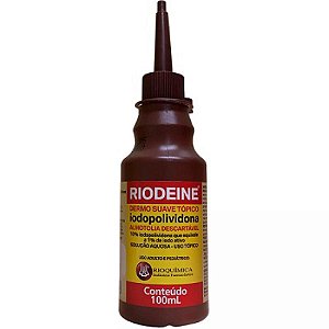 Antisseptico riodeine pvpi topico rioquimica 100ml