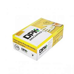 Luva latex descarpack talco p 100 unidades