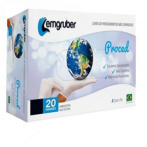 Luvas proced lemgruber g com 20 unidades