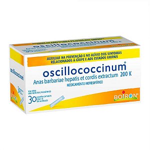 OSCILLOCOCCINUM 200K ANAS BARBARIAE HEPATIS ET CORDIS EXTRACTUM 200K 30 TUBOS DE 1G CADA