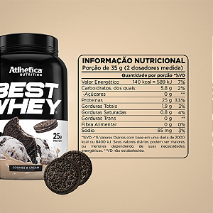 Best whey cookies & cream 900g
