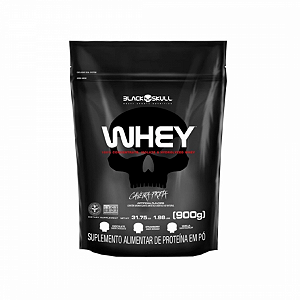 Whey protein 900g refil morango