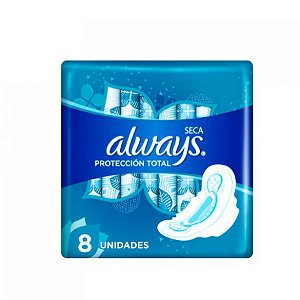 Absorvente always maxi protecao seca com abas 8 unidades