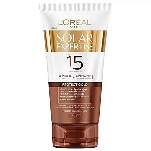 Protetor solar corporal l'oreal expertise protect gold fps15 com 120ml