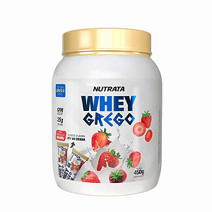 Whey grego morango com chantilly 450g