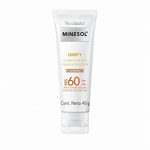 Protetor solar facial neostrata minesol unify fluido cor morena fps 60 com 40g neostrata