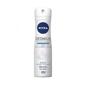 Desodorante aerossol antitranspirante nivea deomilk fresh com 150ml