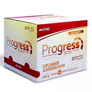Progress suplemento alimentar em po com 30 saches baunilha