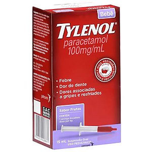 Tylenol 100mg bebe gotas com 15ml