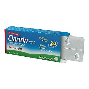 Claritin com 6 comprimidos