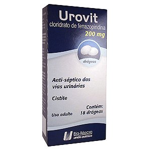Urovit 200mg com 18 drageas