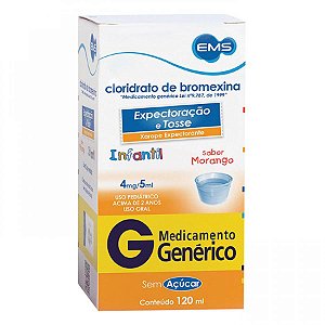 Cloridrato de bromexina infantil com 120ml