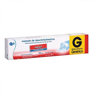 Maleato de dexclorfeniramina creme 10mg 30g