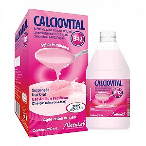 Calciovital b12 suspensao oral sabor framboesa 250ml
