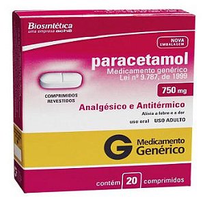 Paracetamol  750mg c/20  bio.g