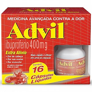 Advil extra alivio 400mg 16 capsulas