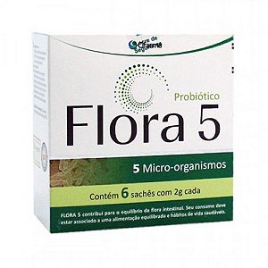 Flora 5 6 saches, contendo 2g