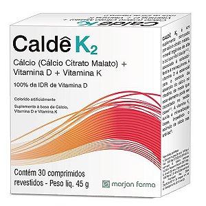 SUPLEMENTO VITAMÍNICO CALDÊ K2 - 30 COMPRIMIDOS