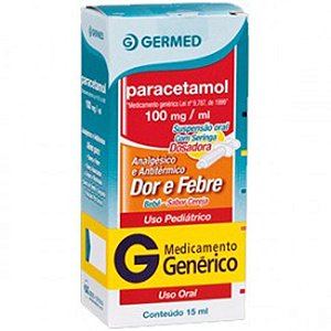 Paracetamol bebe gotas sabor cereja 100mg/15ml