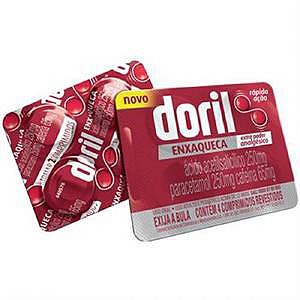 Doril enxaqueca 250mg + 250mg + 65mg 4 comprimidos