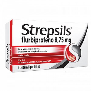 Strepsils sabor mel e limao 8 pastilhas