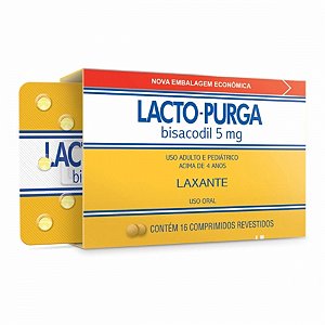 Lacto purga 5mg com 16 comprimidos