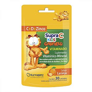 Supra c kids vitaminado garfield sabor laranja com 30 gomas