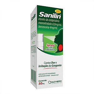 Sanilin spray 0,5mg/ml + 4mg/ml 1 frasco