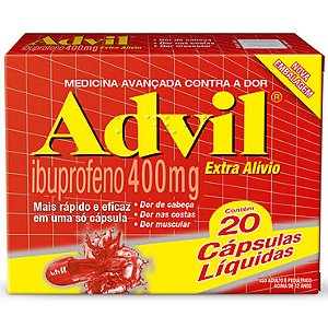 Advil 400mg 20 capsulas